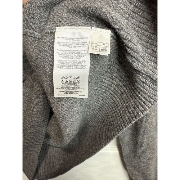 Brooks Brother’s pure cashmere half zip sweater Medium - Picture 4 of 4